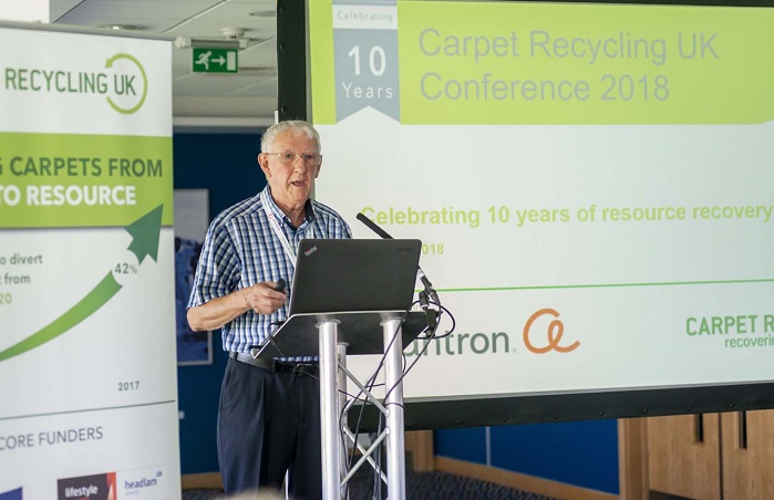 CRUK Director Laurance Bird. ©  Carpet Recycling UK 